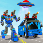 تحويل سيارة روبوت حافلة - لعبة روبوت سفينة الفضاء