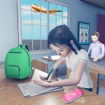افتراضية عالي مدرسة فتاة لعبه مدرسة محاكاة 3D