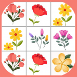لعبة مطابقة صور الزهور - لعبة تنشيط الذاكرة