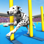 كلب تمرين ألعاب، كلب القفز 3D